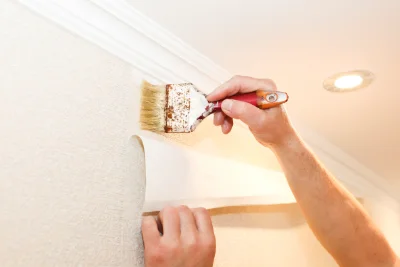 Pose de papier peint à Fontaines — revêtements muraux et toiles de verre